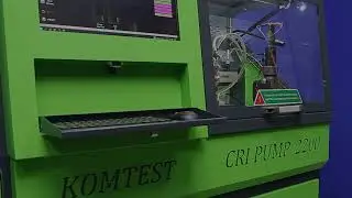 Komtest CRI PUMP 2200 Injector Test Bench - Testing Bosch 0445120271 Mercedes Injector