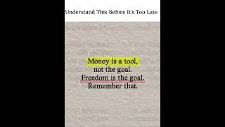 Stop Chasing Money, Chase This Instead.
