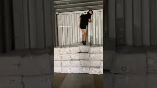 to ese hota hai  Shipping Container delivery  🤣 (🎥 @asian_technology__)