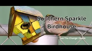 Birdhouse with Rustic Sparkle