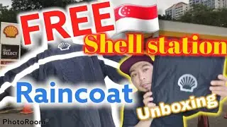 UNBOXING OF FREE RAINCOAT FROM SHELL STATION SINGAPORE  #SGMOTOVLOG #PINOYMOTOVLOG #triple4motovlog