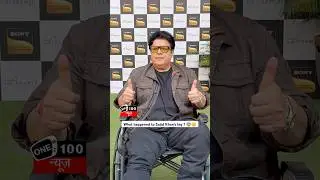 Sajid Khan makes a public appearance despite a leg injury, flashing a thumbs-up👍 #sajidkhan #shorts