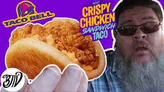 New @ Taco Bell Crispy Chicken Sandwich Taco || Drive Thru Review