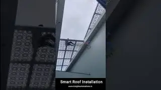 Automatic Sliding Roof Installation @Kochifaraj #insightautomations