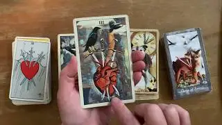 Learning Tarot: Rider-Waite-Smith vs The Crow Tarot, Wise Dog Tarot, Grimalkin Tarot