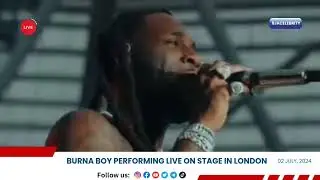 BIG7:  Burna boy performing live on stage in London #burnaboy