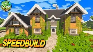 MINECRAFT SUBURBAN HOME SPEEDBUILD (re-upload+faster)