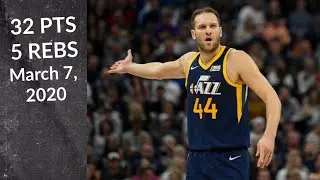 Bojan Bogdanovic 32 PTS 5 REBS | Jazz vs Pistons | Full Highlights 3/7/2020