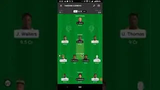 DREAM 11 Vincy Premier league BGR VS DVE Team