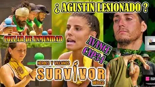 AVANCE CAP34 AGUSTIN LESIONADO &iquest;ABANDONA SURVIVOR? COLLAR DE INMUNIDAD SURVIVOR MX HEROES Y VILLANOS