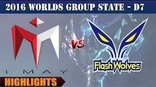 [Highlights] IM vs FW - LoL WCS 2016 D8 - Oct 09, 2016 | I May vs Flash Wolves