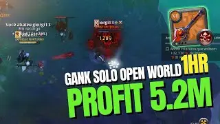 SOLO GANK/ Cajado Amaldiçoado 5M 1HR - Cursed Albion Online OPEN WORLD