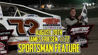 1st Place Win for James Friesen #72 at Merrittville Speedway  - August 20th, 2022