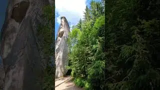 amazing place in Czech republic #nature #forest #forestlake #rocks #mountains #czechrepublic #travel