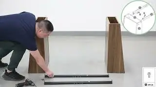 Assembly Video - HOGA-JW0821 - Tribesigns 55-Inch Rustic Executive Desk