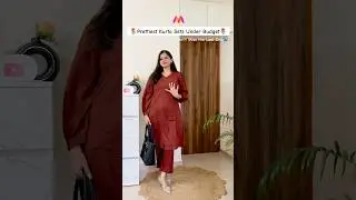 Prettiest Kurta Sets From Myntra Under Budget #myntra #myntrafashion #kurtaset #officewear #fashion