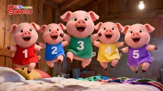 Cinco cerditos - Five Little Pigs Jumping on the Bed | Nursery Rhymes for Children's | Kids