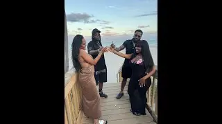 When D celebrates with MoMo on the beach after she saves the meeting with the plug in Miami!