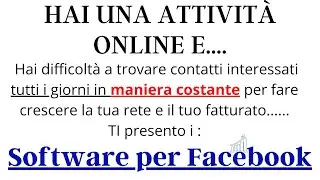 Friend Connector Pro Software di Automatizzazione per Facebook 7gg Gratis Link in descrizione