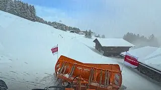 ❄️Unimog POWER im Winterdienst❄️Schneeräumung in den Alpen