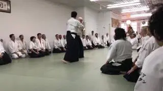 Claude Berthiaume Sensei Kata Shomenuchi Kokyunage NY Aikikai Xmas Seminar 2016