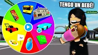 Brookhaven PERO ME CONVIERTO EN LO QUE SALGA EN LA RULETA 3 TENGO UN BEBÉ en roblox | paolazgames