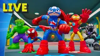 🔴 LIVE Marvel & Star Wars | Play-Doh Minisodes! 💥 Spider-Man, Mandalorian & More! ⚡️ Kids Videos