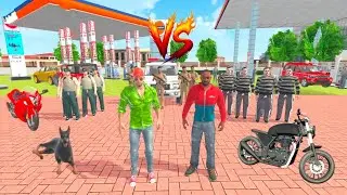 Jack ki petrol pump Vs Franklin ki petrol pump in Indian Theft Auto simulator 🤩 Franklin Vs Jack