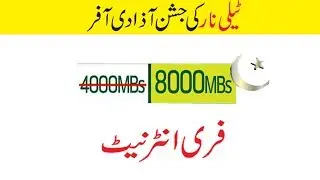 Telenor Free Internet double Data 14th August Celebrate Independence Day