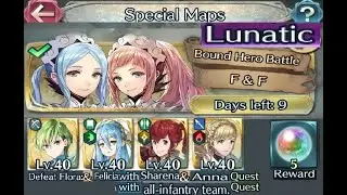 GHB/BHB quests : Infantry + Anna & Sharena quests Vs. Flora & Felicia (F2P units No SI but seals)