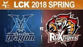 KZ vs ROX, Game 2   LCK Spring 2018   KING ZONE DragonX vs ROX Tigers G2