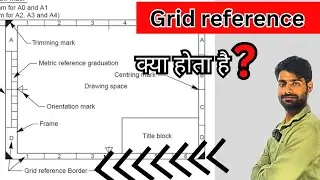 live Drawing layout, grid reference system, orientation mark, gd&t by 