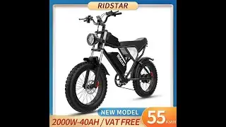 Review Ridstar Q20 Electric Bike 2000W Waterproof Powerful Dual motor On Aliexpress