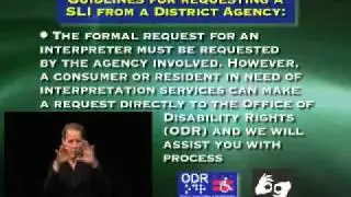 Office of Disability Rights - Sign Language Services