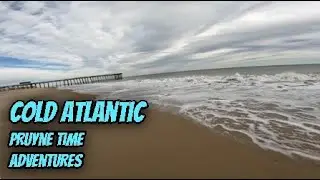 HOLY SMOKES! Walking Inlet Point at Ocean City MD. Humming Lights, Wild Surfers & Atlantic Attitude
