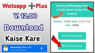 how to download whatsapp plus | Whatsapp plus kaise download kare | Plus whatsapp update kaise karen