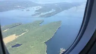 Full flight YYJ-YVR Gate 6 - Gate 33 AC 8060 Q400 aircraft