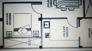 46 ：2D AUTOCAD HOUSE LAY OUT with Dimensions, 2BHK Plot area = 55'x30'