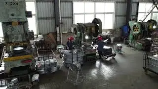 Processing video of automatic aluminium circle blanking production line