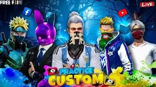 🔥FREE FIRE LIVE | PRO CUSTOM PRACTICE 🔥 RUSH + SKILL SHOW 💯