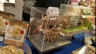 Discover a charming collection of safe and beautifully crafted rotating wooden toys on display