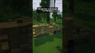 Simple Bamboo House Build Minecraft