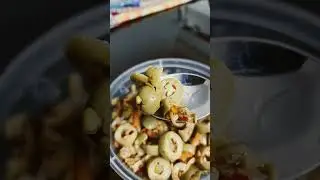 Spanish Green Sliced Olive Salad #Youtubeshorts