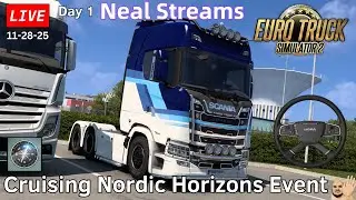 Cruising Nordic Horizons Event Day 1 - New Moza Gear - Euro Truck Simulator 2