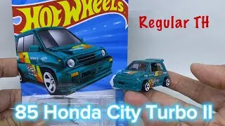 Hot Wheels Regular Treasure Hunt 85 Honda City Turbo II, unboxing dan review