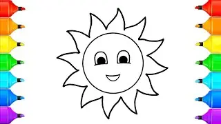 How To Draw Sun 🌞 Drawing Very Easy Step By Step
