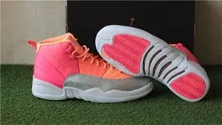 Air Jordan 12 GS Hot Punch from www.flykickss.cc