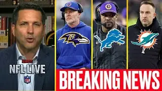 FULL NFL LIVE | Sean McDermott to the Ravens? Brian Flores to Lions? Dolphins sign Jeff Hafley?