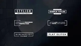 Quick Flat Glitch Titles