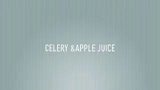 Apple & Celery  juice 🍏
